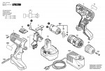 Bosch 3 601 JA7 400 Gsb 14,4-2 Cordl Perc Screwdr 14.4 V / Eu Spare Parts